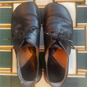Born Black Leather Loafers Oxfords